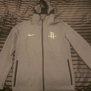 NIKE DRI FIT HOUSTON ROCKETS WARMUP HOODIE NEW SZ MEDIUM
